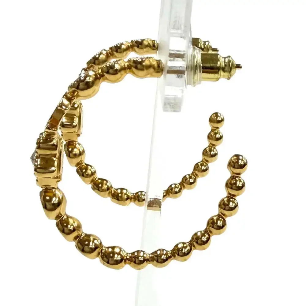 Chanel Cc Logo Hoop Star Earrings Metal #261341C11B
